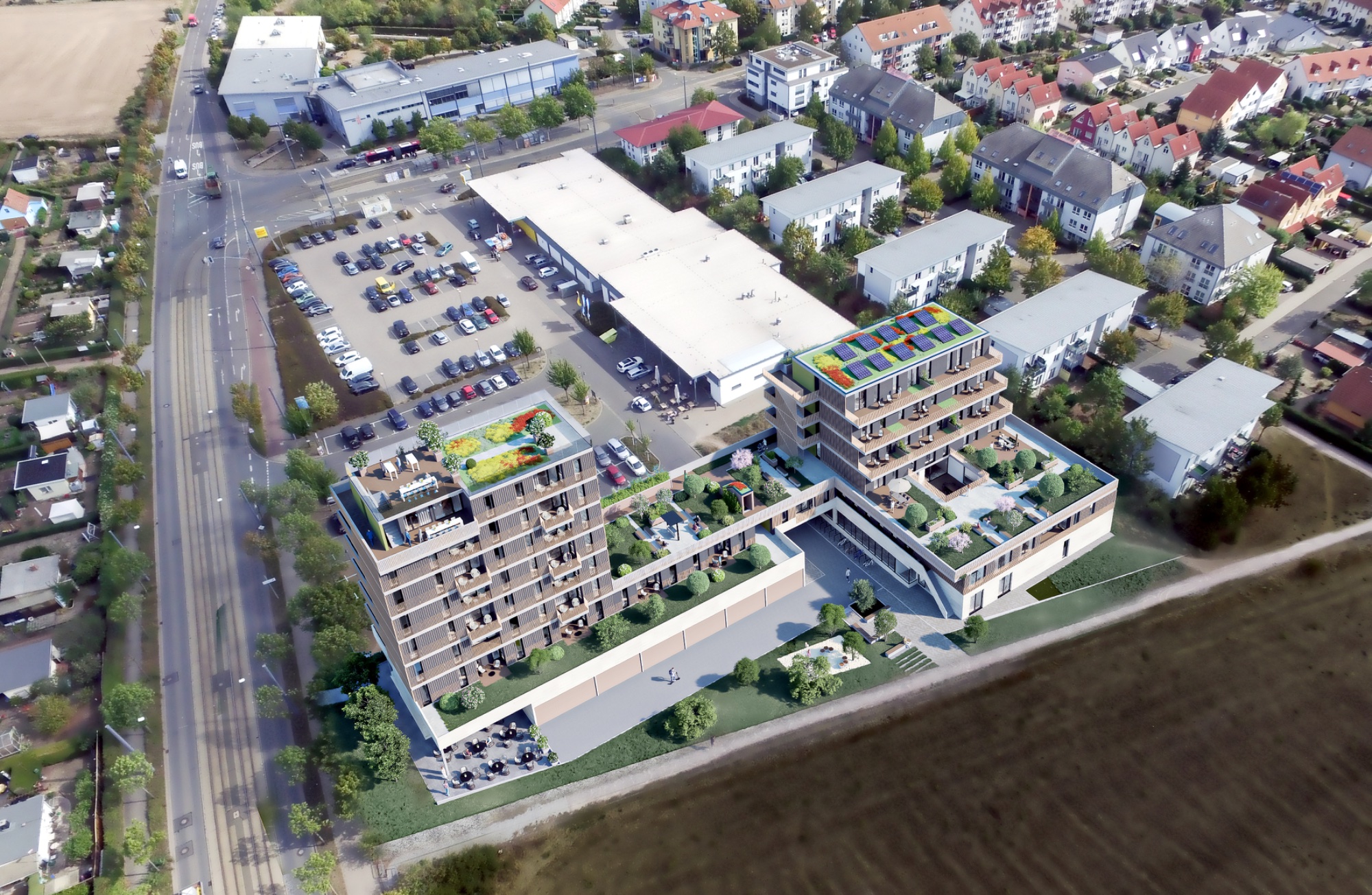 Quartier Vogelperspektive